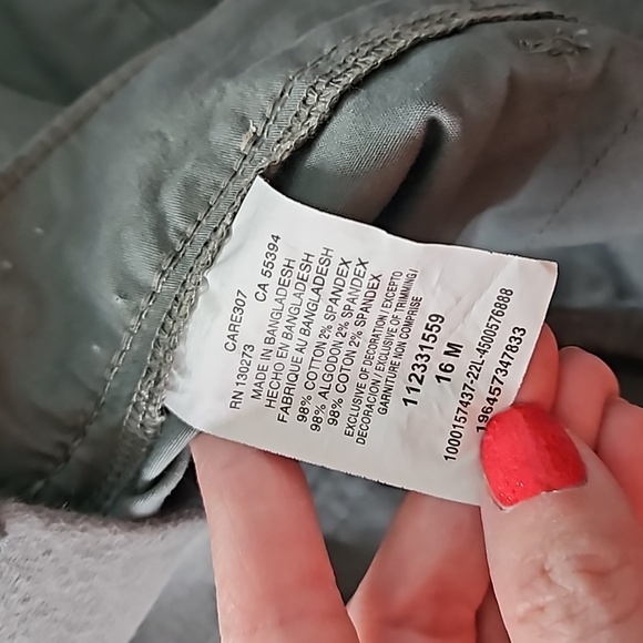 Womens green Lee shorts size 16 - Picture 4 of 4